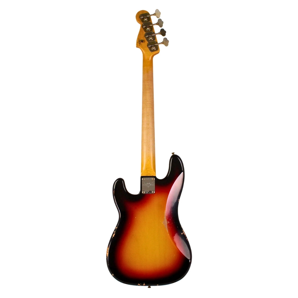 Fender - Custom Shop '64 Precision Bass Relic - Bleached 3-color Sunburst