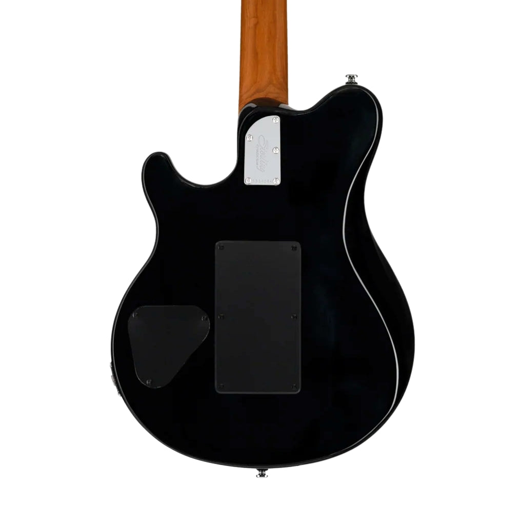 Sterling Axis Quilted Maple Top Electric Guitar - Yucatan Blue hero back
