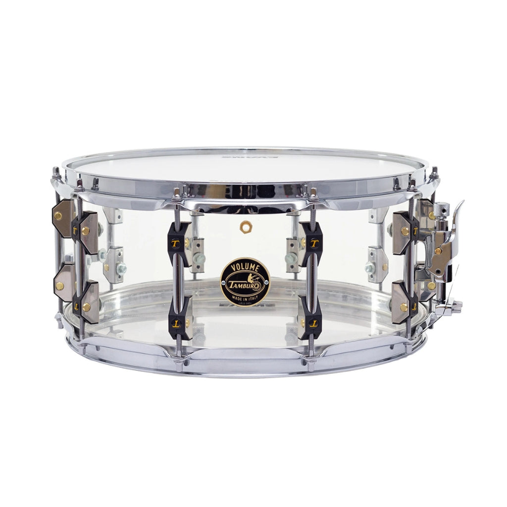 Tamburo - Volume Series Snare Drum - 6.5 inches x 14 inches, Acrylic Shell - Natural