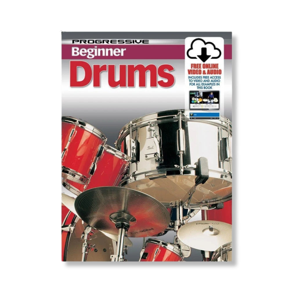 Progressive - Beginner Drums Book/Online Video &amp; Audio