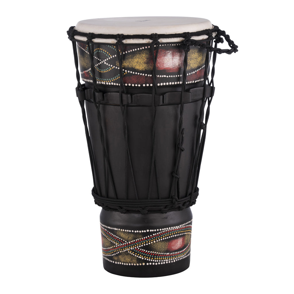 Pearl 12" Rope Tuned Solid Mahogany Ashiko - Hand Carved Tribal Design