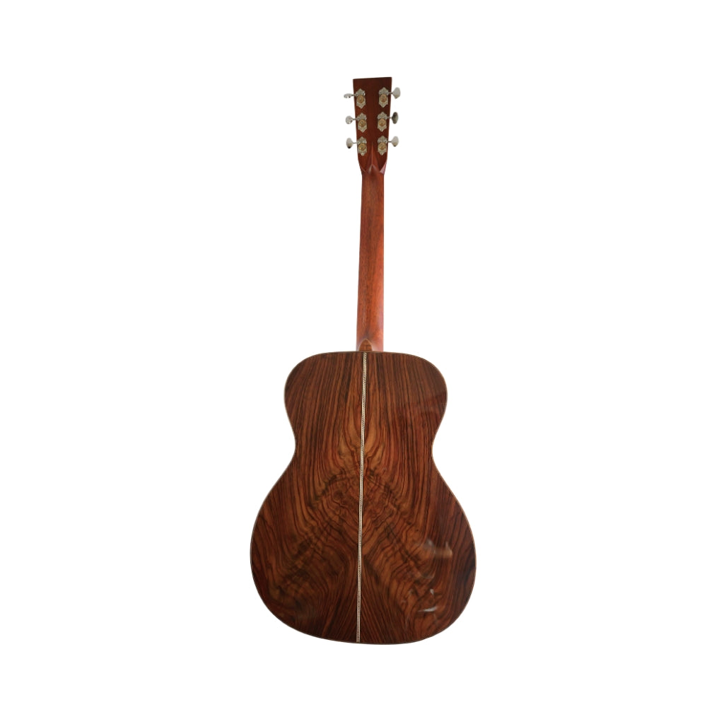 Martin Custom Shop Style-28 Orchestra Acoustic Guitar - Wild Grain East Indian Rosewood back