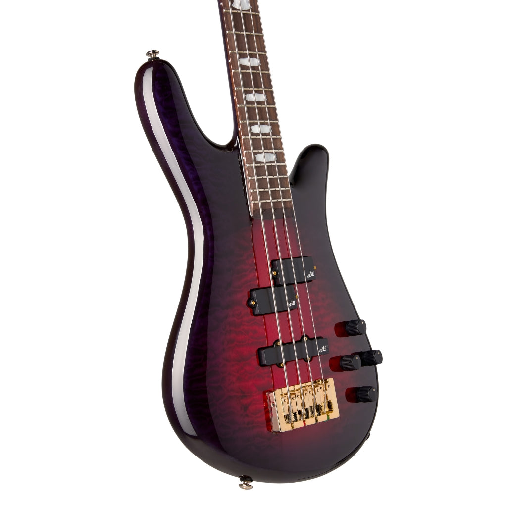 Spector - Icon NS-2 Neck Through Electric Bass Guitar - Purple Cherry