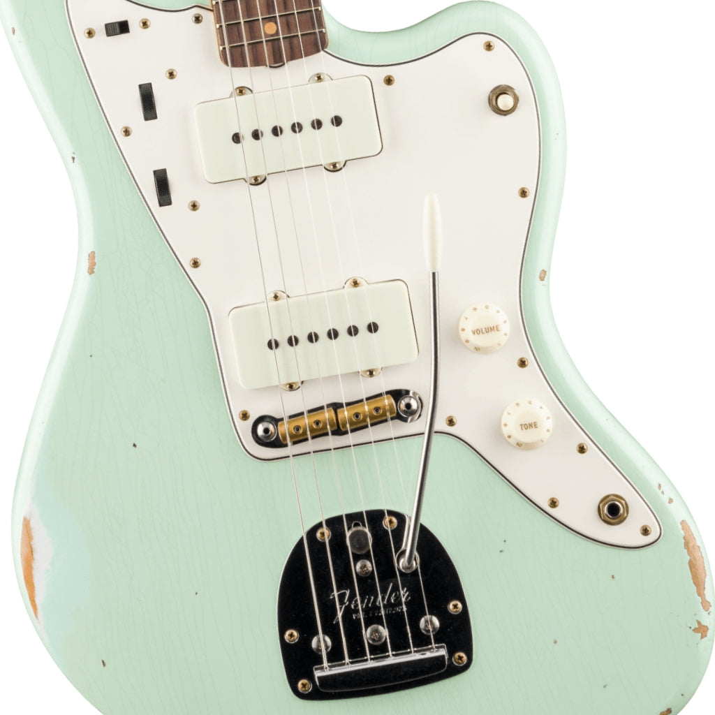 Fender Custom Shop - 1963 Jazzmaster Relic - Aged Surf Green,  Rosewood Fingerboard
