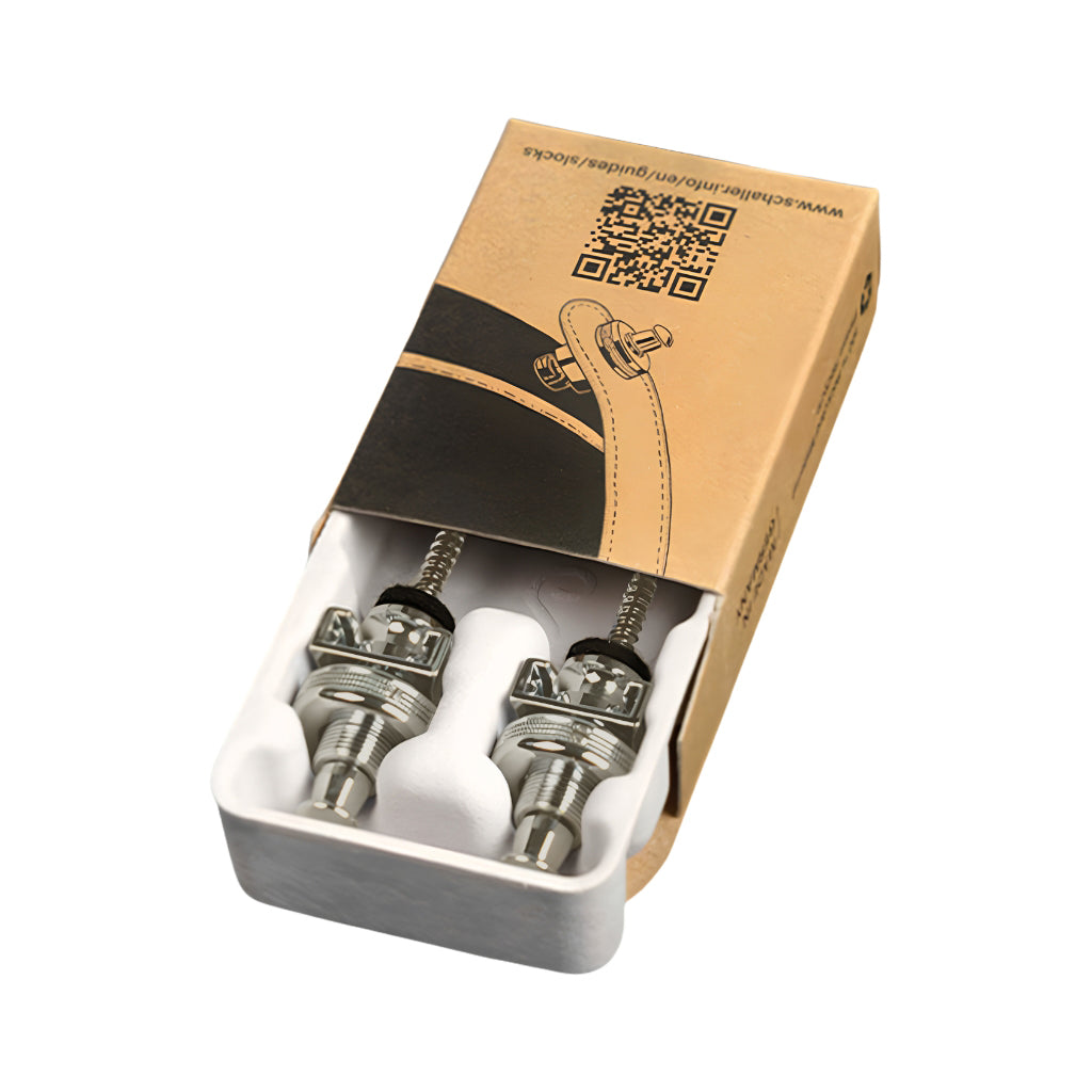Schaller S-Lock M Strap Lock Pair - Satin Pearl