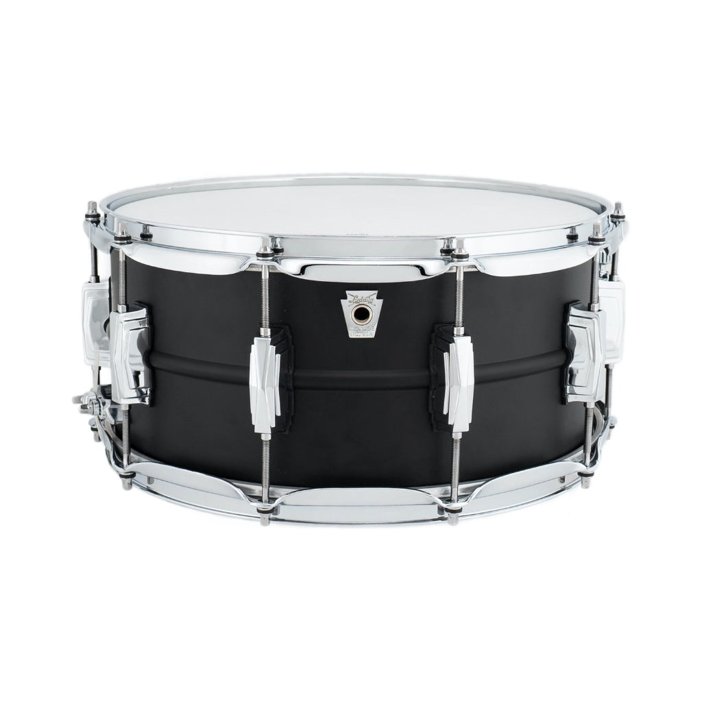 Ludwig - Stealth Black Beauty Snare Drum - 6.5 inches x 14 inches, Brass Snare Drum - Flat Black