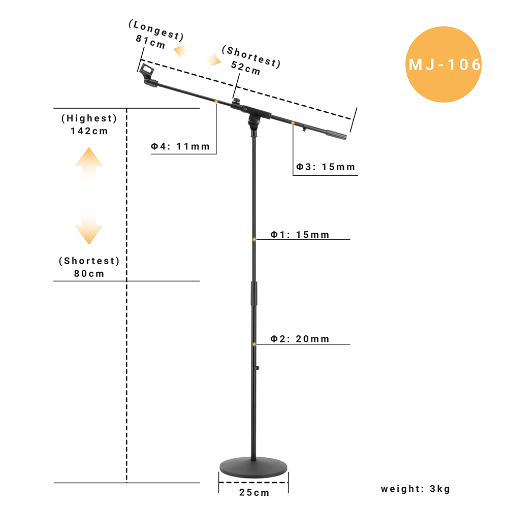 Lebeth Microphone Stand MJ-106