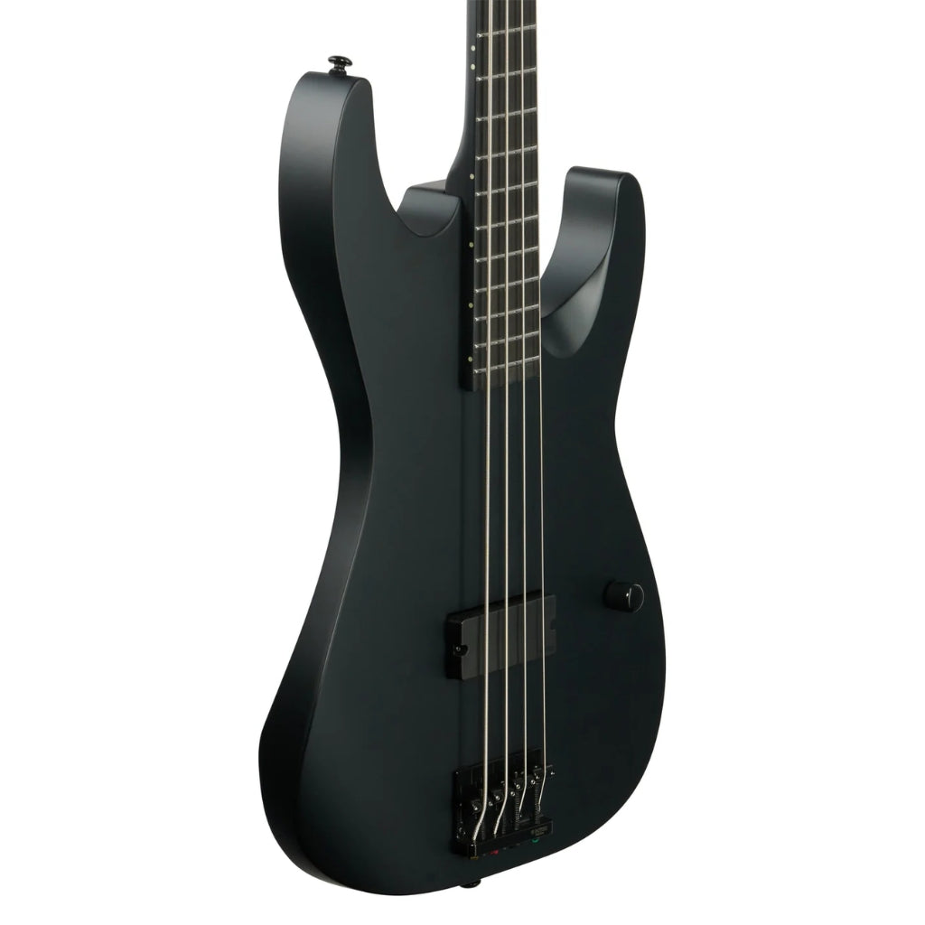 ESP LTD - M-4 Black Metal Bass Guitar - Black Satin