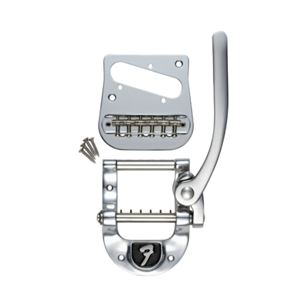 Bigsby B5F Vibrato Kit for Telecaster w/Fender "F" Stamp - Polished Aluminum