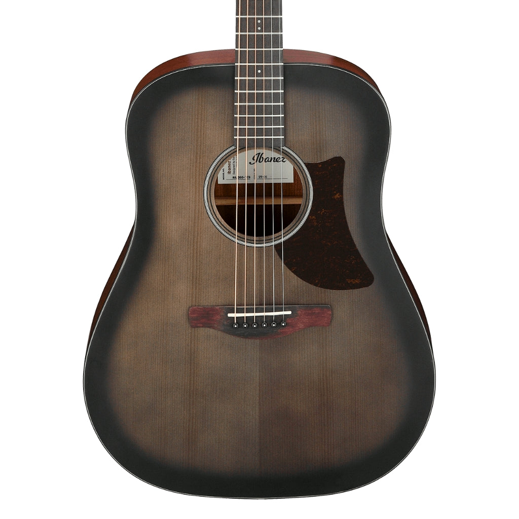 Ibanez - AAD50 Advanced Acoustic Guitar - Transparent Charcoal Burst Low Gloss
