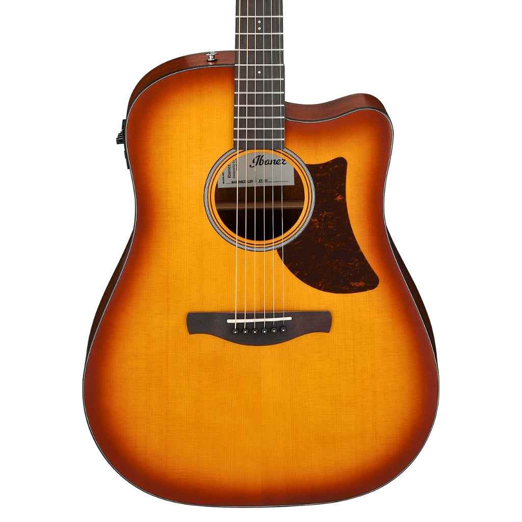 Ibanez - AAD50CE Advanced Acoustic/Electric Guitar - Light Brown Sunburst Low Gloss
