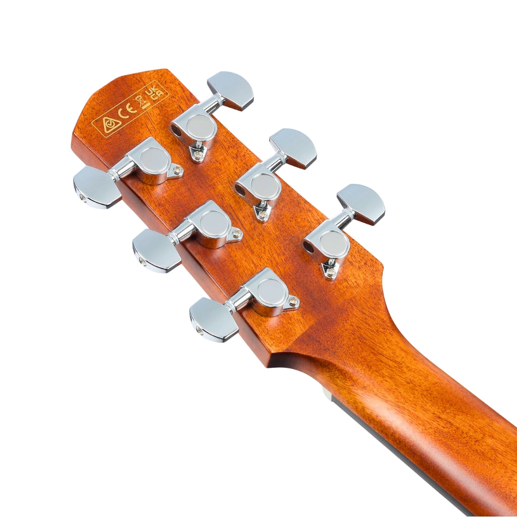 Ibanez - AAD50CE Advanced Acoustic/Electric Guitar - Transparent Charcoal Burst Low Gloss
