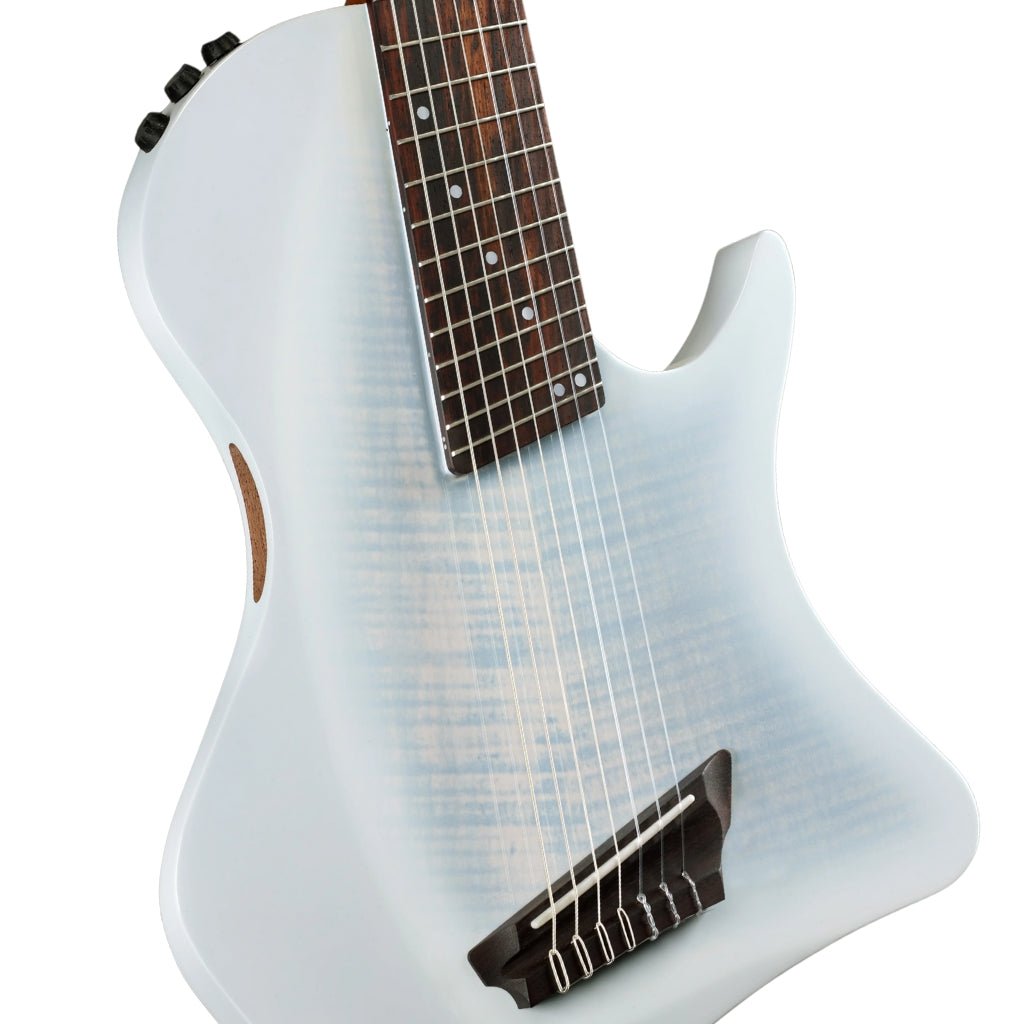 Abasi Stage 7 Nylon-String Acoustic-Electric Guitar - White Burst Acoustic Guitars Sky Music