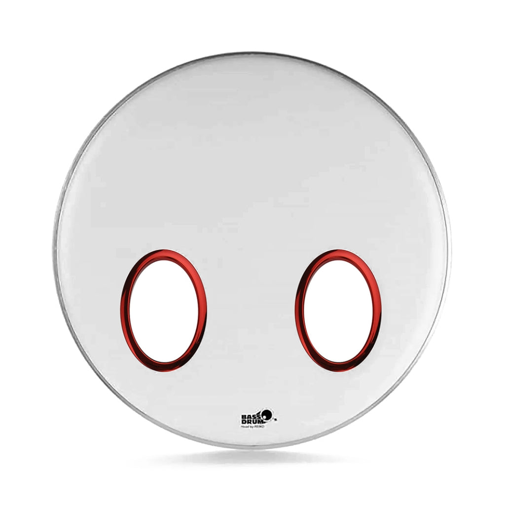 Bass Drum O  6" Oval Bass Drum Port Red
