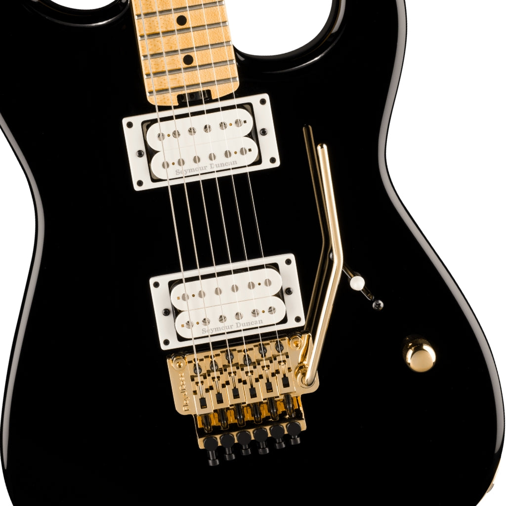 Charvel - American Neo-Classic San Dimas SD1 HH FR Electric Guitar - Gloss Black, Maple Fingerboard