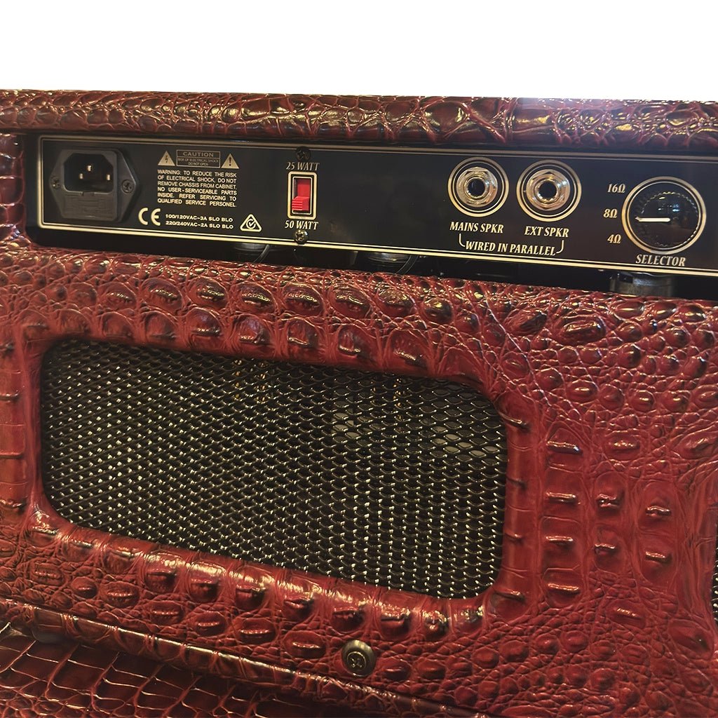 Achillies Orion 50 Head Amplifier - Wine Red Crocodile Electric Guitar Amplifiers Sky Music
