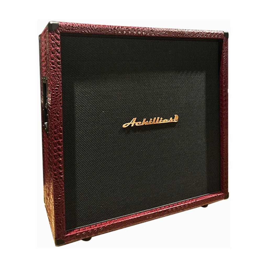 Achillies Orion 50 Head Amplifier with Typhon 4x12 Classic ST Cabinet - Wine Red Crocodile Electric Guitar Amplifiers Sky Music