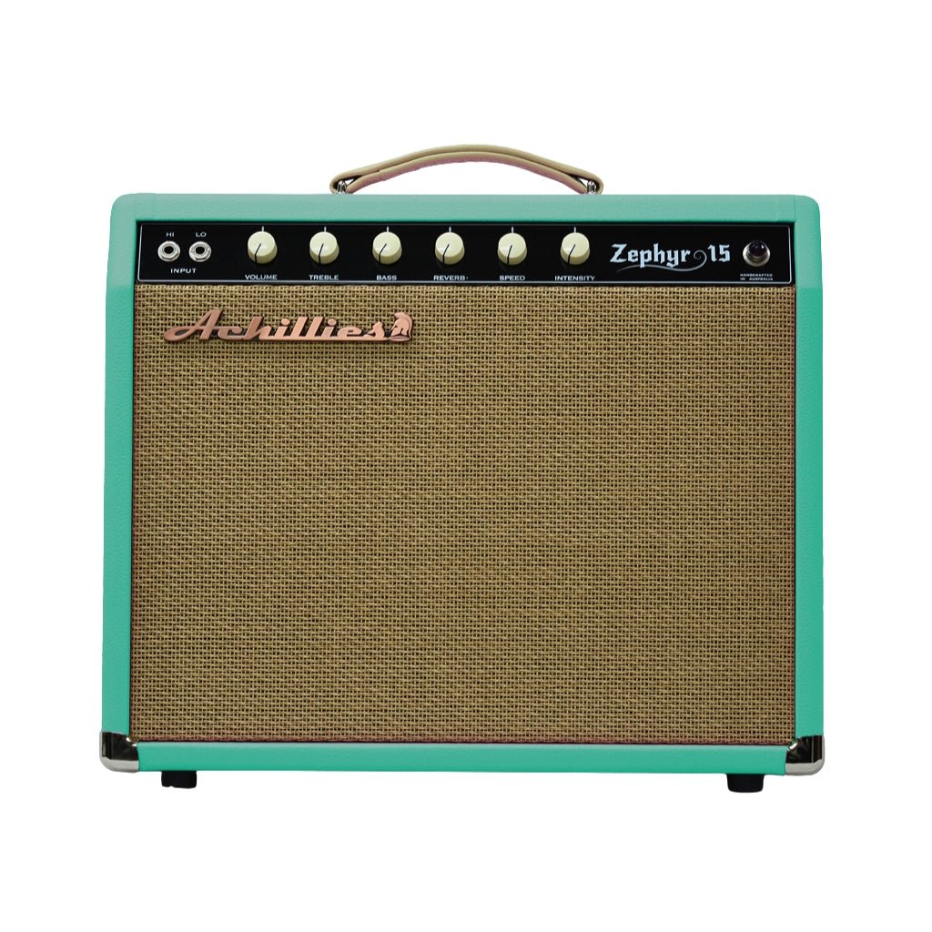 Achillies Zephyr 15 Combo Amplifier - Teal Electric Guitar Amplifiers Sky Music