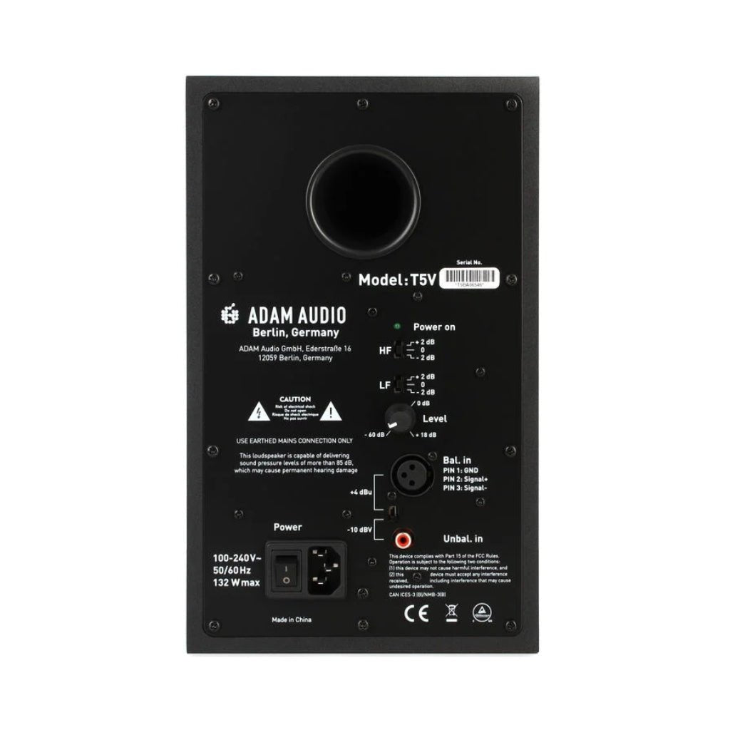 Adam Audio - T5V - Nearfield Studio Monitor Single - 5 Inch Studio Monitors Sky Music
