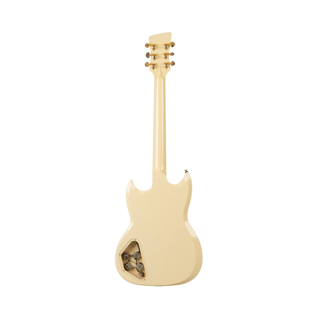 Frank Brothers Radar Deluxe Light Relic Electric Guitar - Nicotine White back