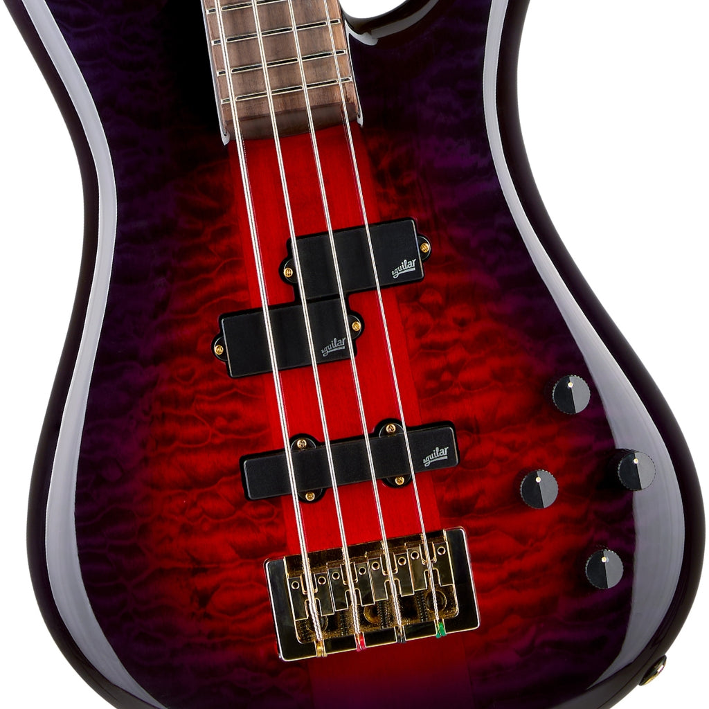 Spector - Icon NS-2 Neck Through Electric Bass Guitar - Purple Cherry