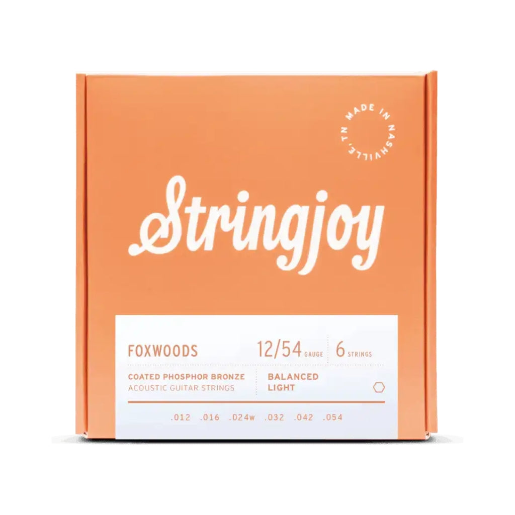 Stringjoy - Foxwoods Coated Acoustic Guitar Strings - .012-.054 Light