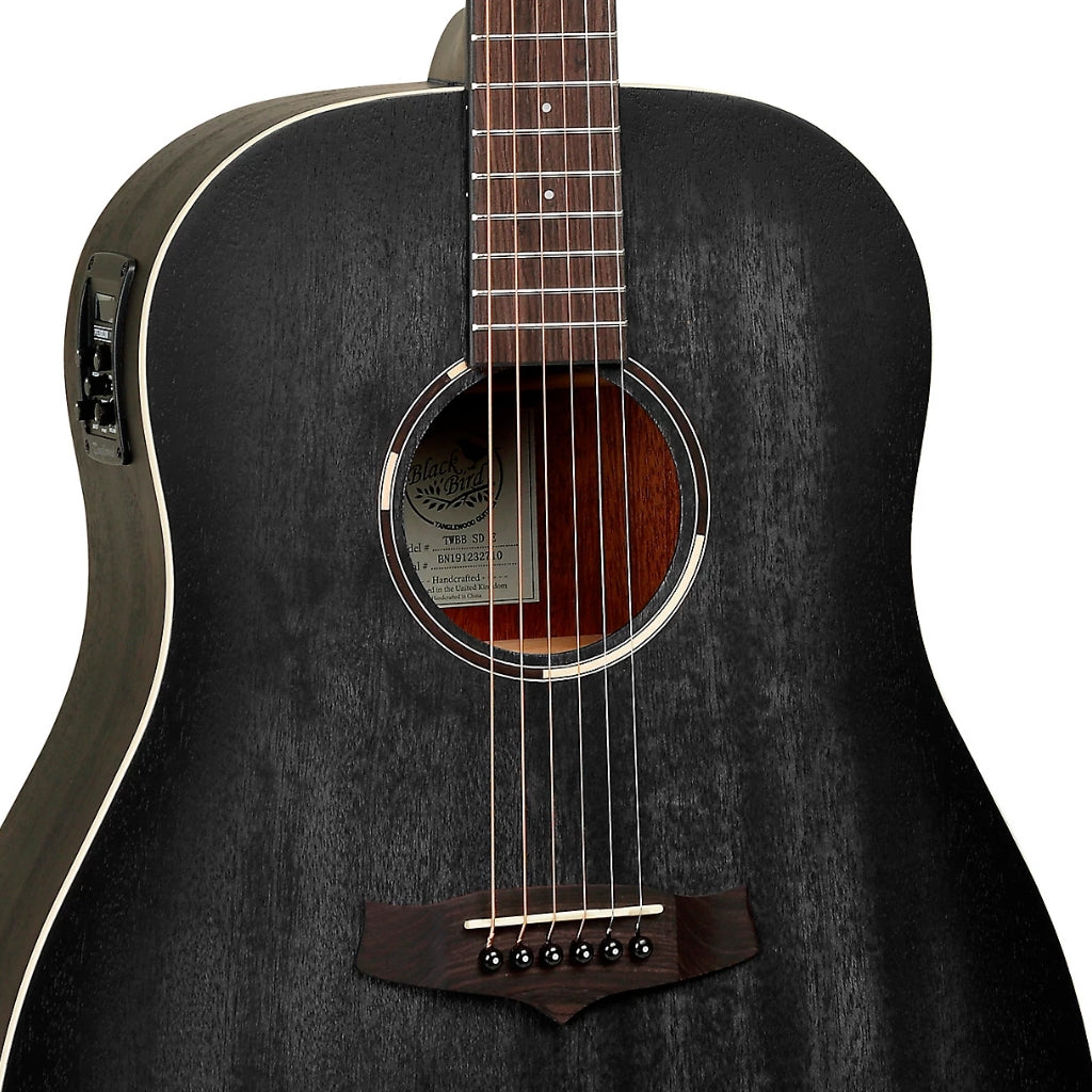 Tanglewood - TWBBO Blackbird Orchestra Acoustic-Electric Guitar - Smokestack Satin