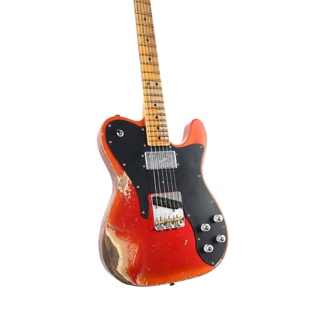 Fender Custom Shop Limited Edition Telecaster Custom Super Heavy Relic - Aged Candy Apple Red with Aged Candy Tangerine Burst