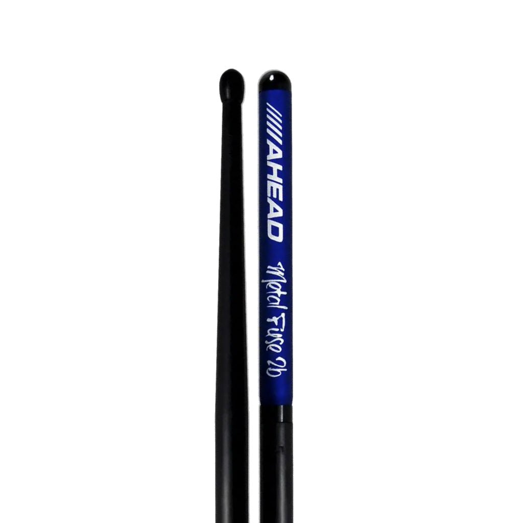 Ahead MF-2B 2B Nylon Top Metal Fuse Long Taper Drum Sticks Sky Music