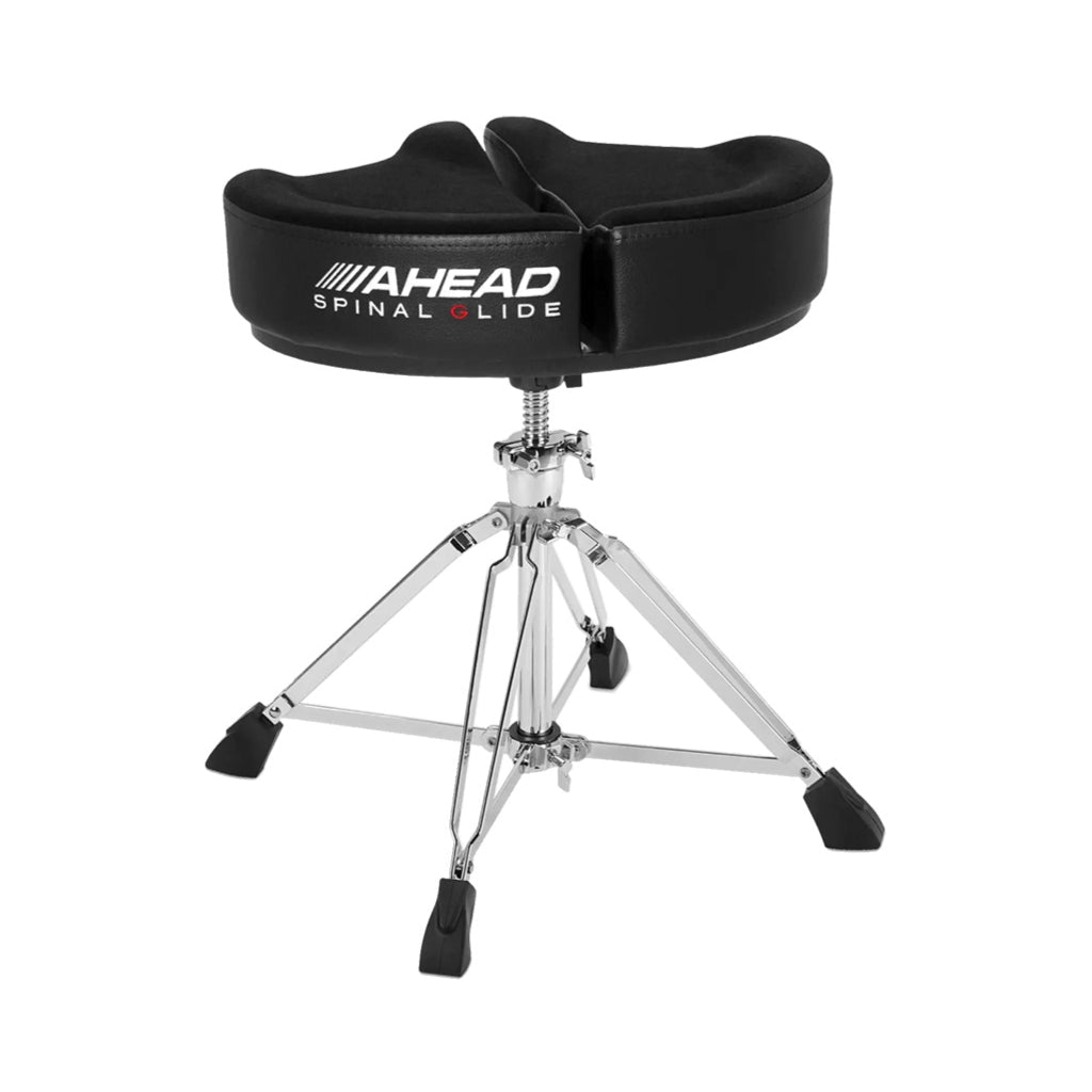 Ahead Spinal-G Drum Throne Saddle Top Black 4-Leg Drum Accessories Sky Music