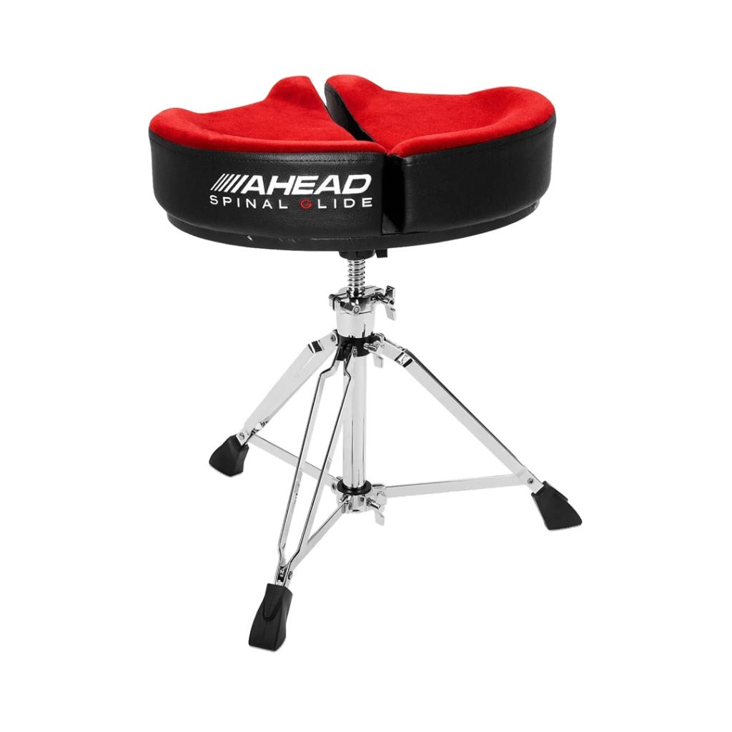 Ahead Spinal-G Drum Throne Saddle Top Red 3-Leg Drum Accessories Sky Music