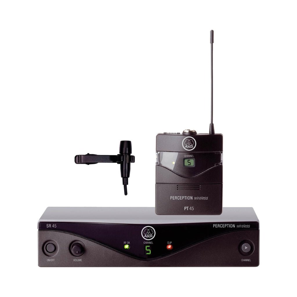 AKG PW45PRES Perception Presenter Set - Lapel Mic Microphones Sky Music