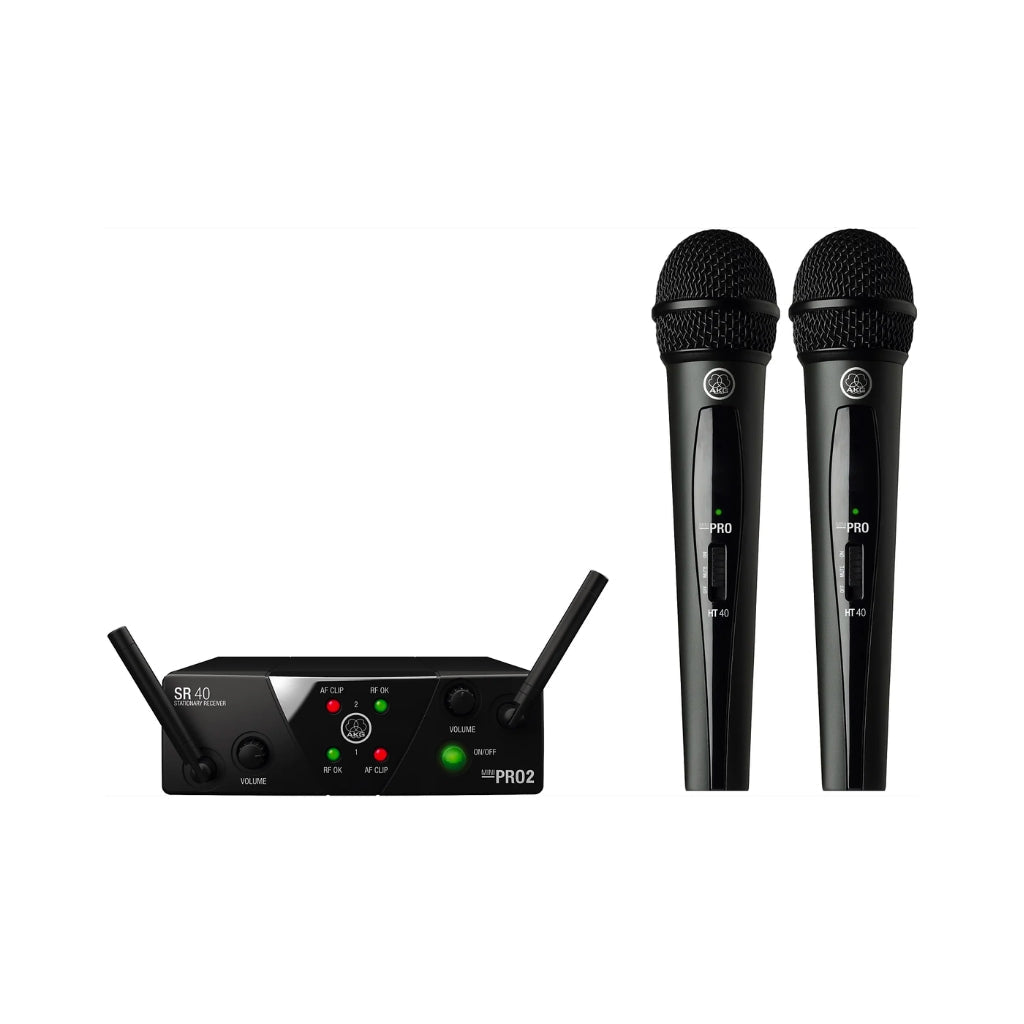 AKG WMS 40 Mini US25 Dual Vocal A+C Wireless Systems Sky Music