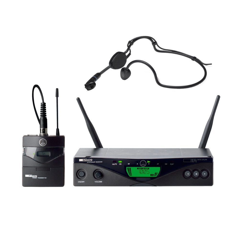 AKG WMS470 Wireless Sports Set - Headworn Mic Wireless Systems Sky Music