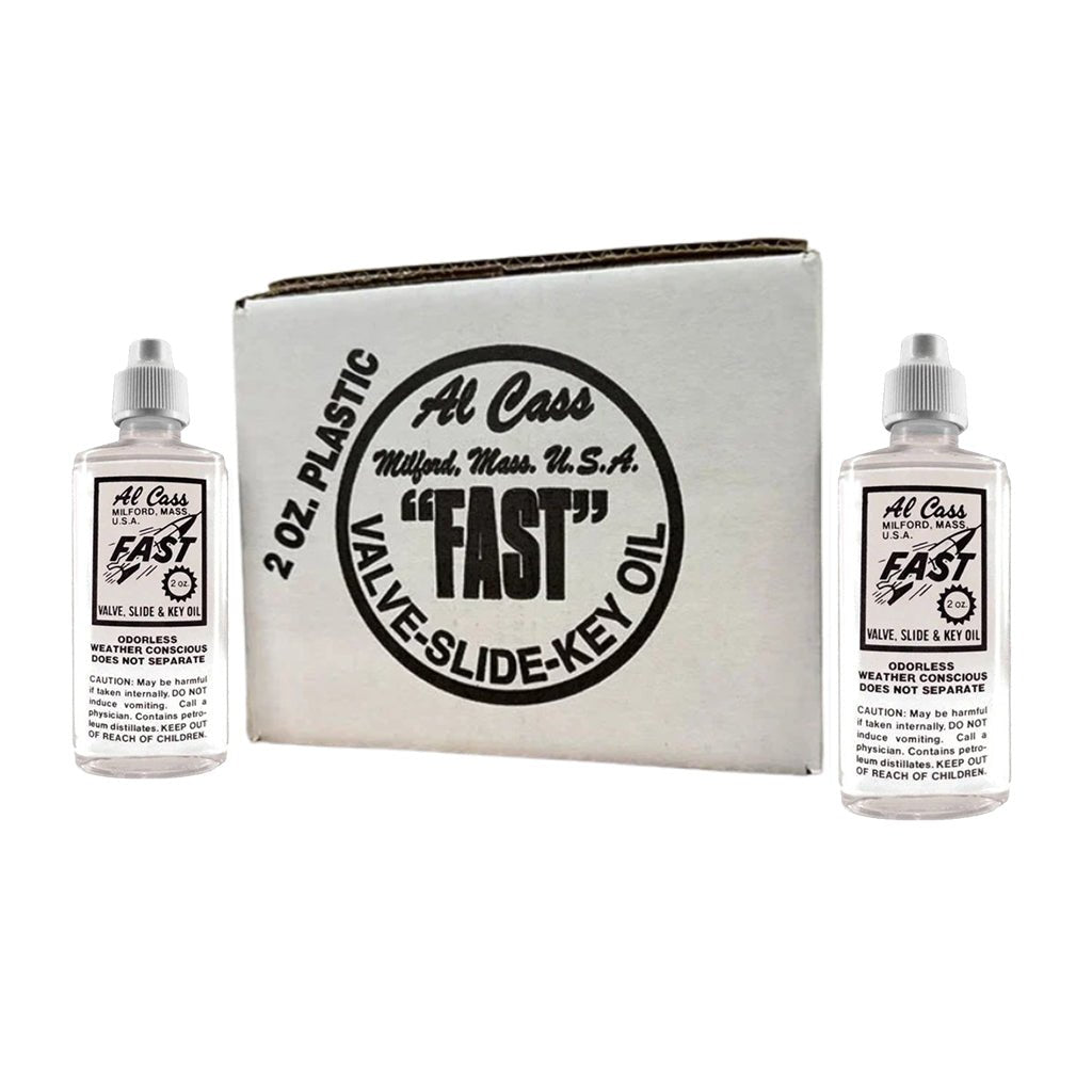 Al Cass Fast Valve Oil 2oz - Box of 12 Instrument Care Products Sky Music