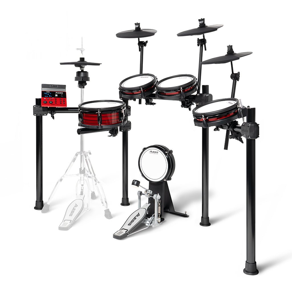 Alesis Nitro Ultimate 9-Piece Professional Electronic Drum Kit w/Stand-Mounted Hi-Hat and Bluetooth Electronic Drum Kits Sky Music