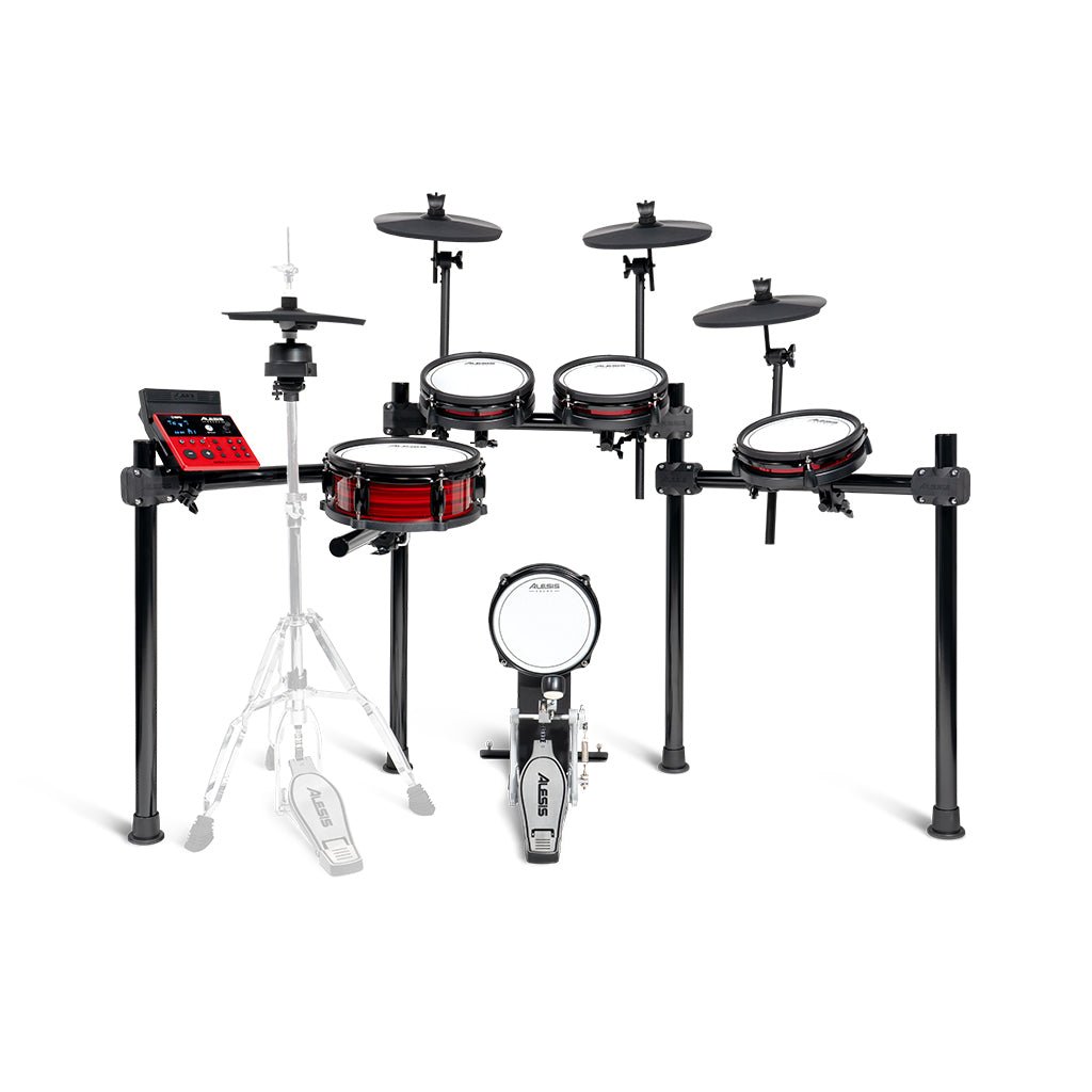 Alesis Nitro Ultimate 9-Piece Professional Electronic Drum Kit w/Stand-Mounted Hi-Hat and Bluetooth Electronic Drum Kits Sky Music