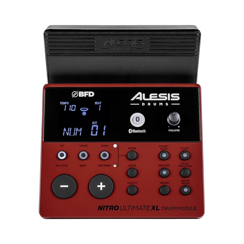Alesis Nitro Ultimate XL 10-Piece Professional Electronic Drum Set with Bluetooth Electronic Drum Kits Sky Music