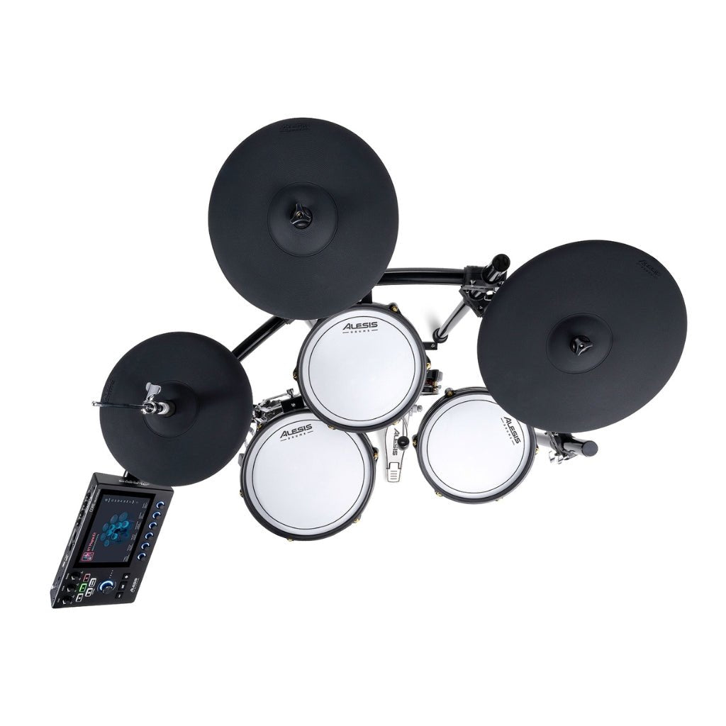 Alesis Strata Club Premium 7-Piece Electronic Drum Set w 7" Touchscreen , Bluetooth and WIFI Electronic Drum Kits Sky Music