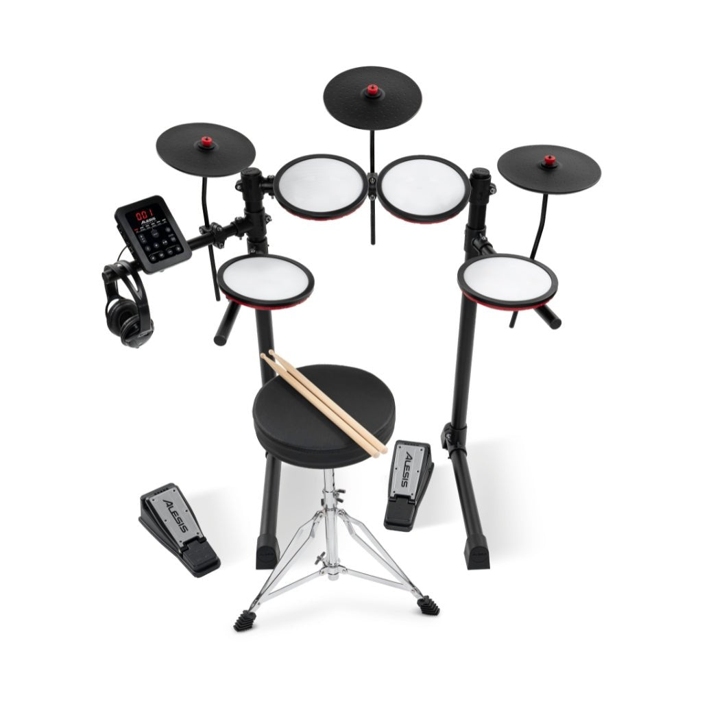 Alesis Turbo Max All-in-One 7-Piece Electronic Drum Kit for New Drummers Electronic Drum Kits Sky Music