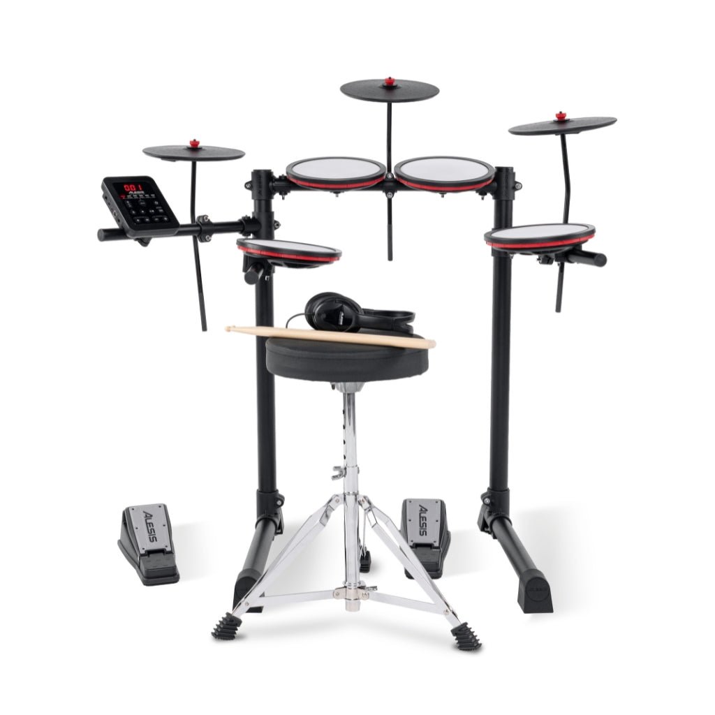 Alesis Turbo Max All-in-One 7-Piece Electronic Drum Kit for New Drummers Electronic Drum Kits Sky Music