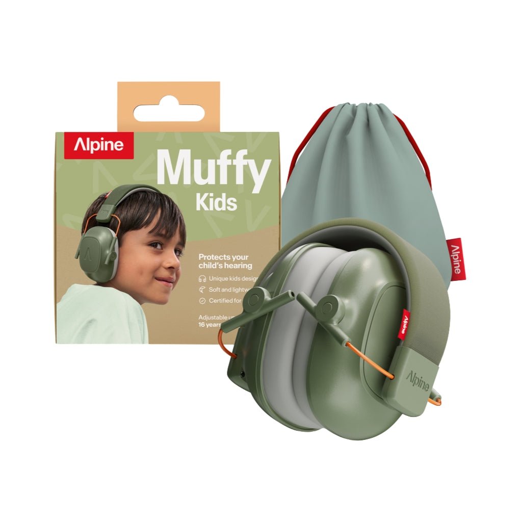 Alpine Muffy Kids Protection Earmuffs - Green ACCESSORIES Sky Music