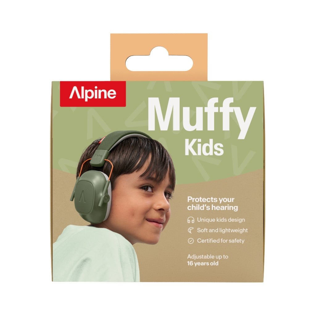 Alpine Muffy Kids Protection Earmuffs - Green ACCESSORIES Sky Music