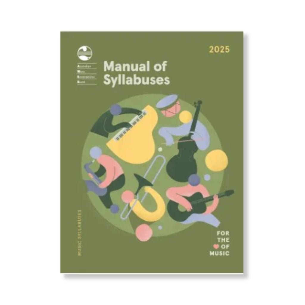 AMEB 2025 Manual of Syllabuses Book Books Sky Music