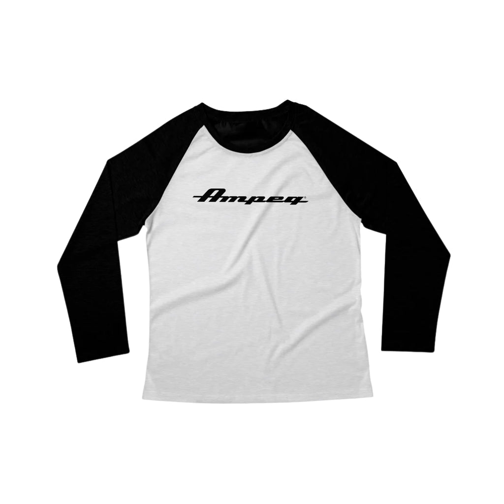 Ampeg Tri-Blend 3/4 White w/Black Sleeve Raglan - Large Merchandise &amp; Apparel Sky Music