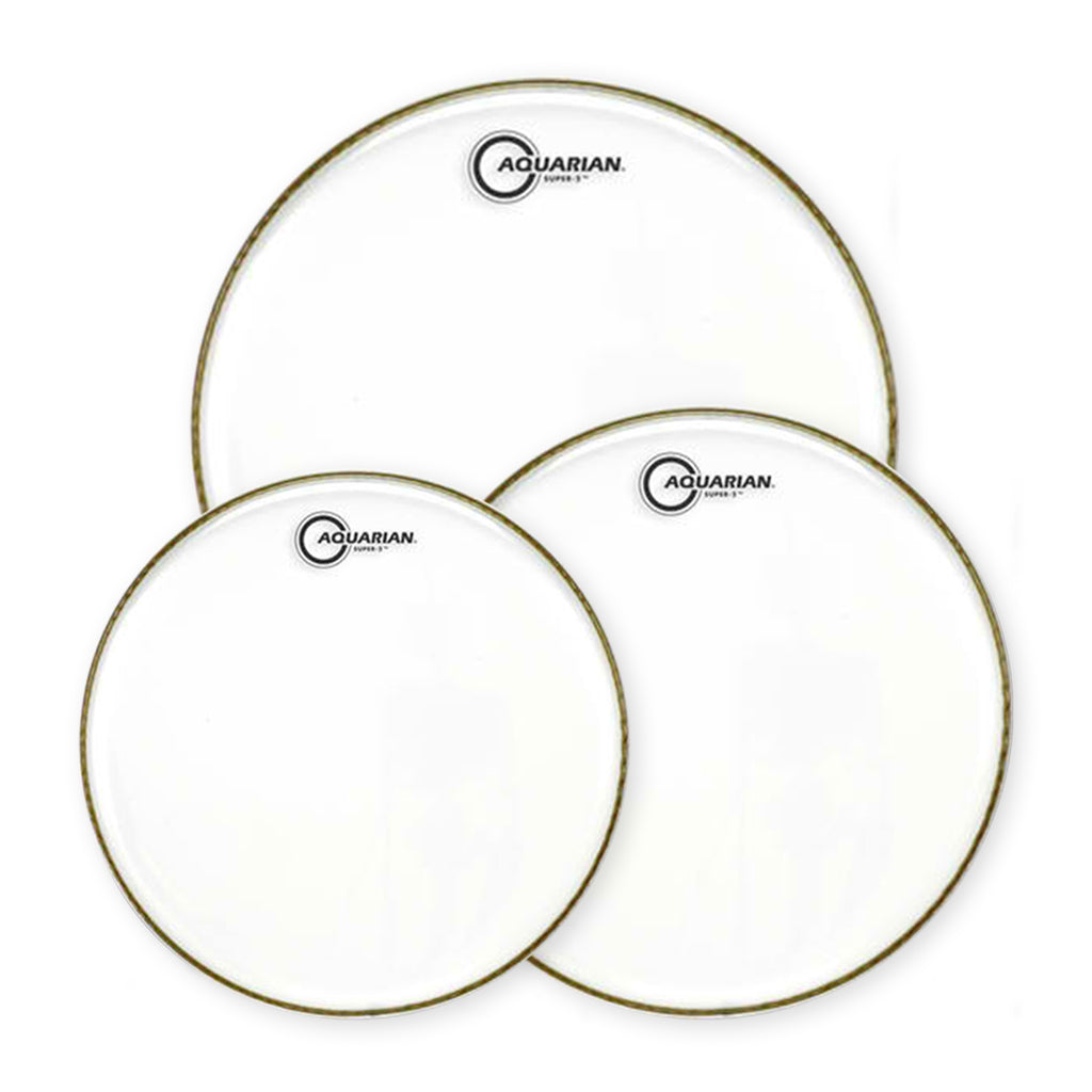 Aquarian S2-C Super-2 Tom Pack 10" 12" 16" - Clear