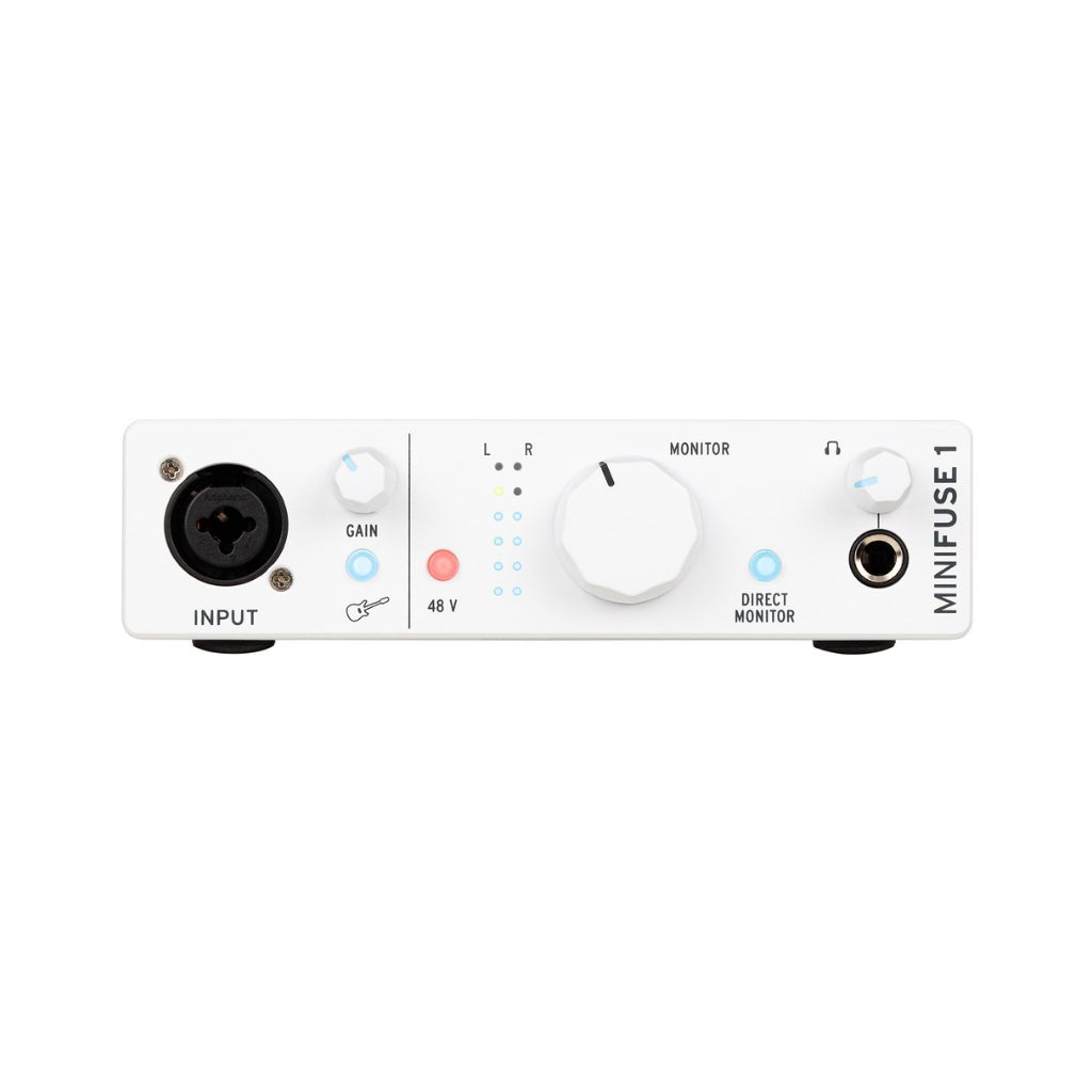 Arturia MiniFuse 1 - 1 In/ 2 Out Audio Interface - White - Sky Music