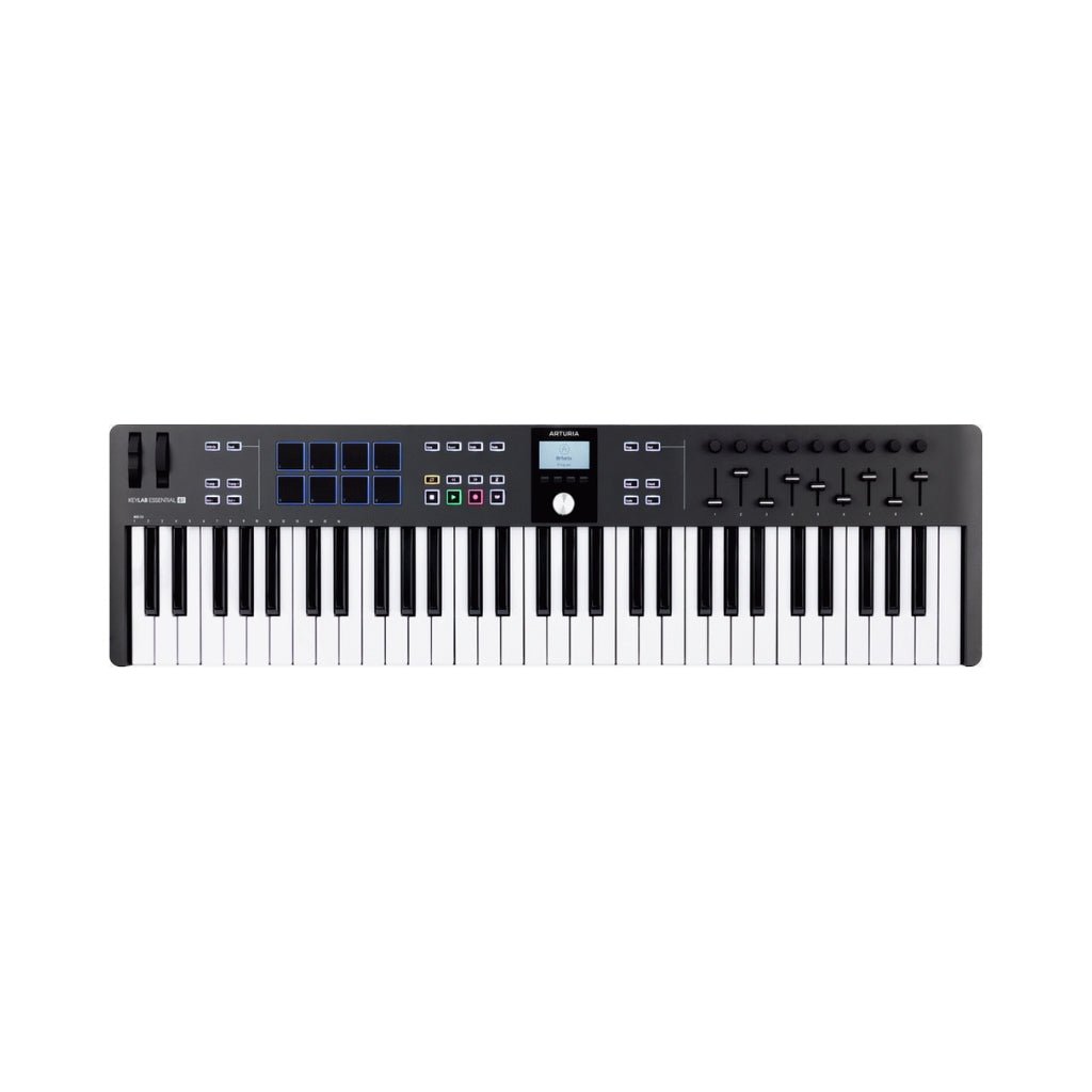 Arturia Keylab Essential 3 61-Key MIDI Controller - Black MIDI Controllers Sky Music
