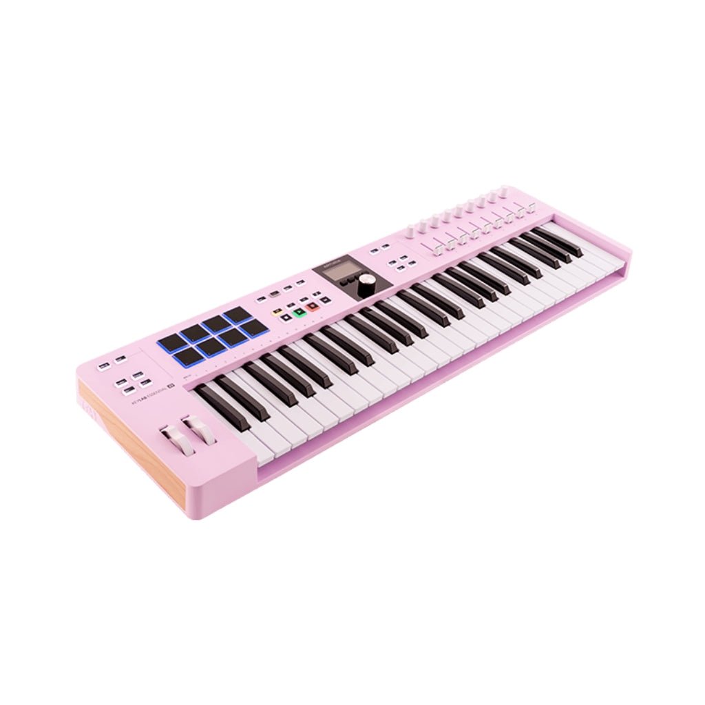 Arturia KeyLab Essential MK3 49-Key Keyboard Controller - Rose Quartz MIDI Controllers Sky Music