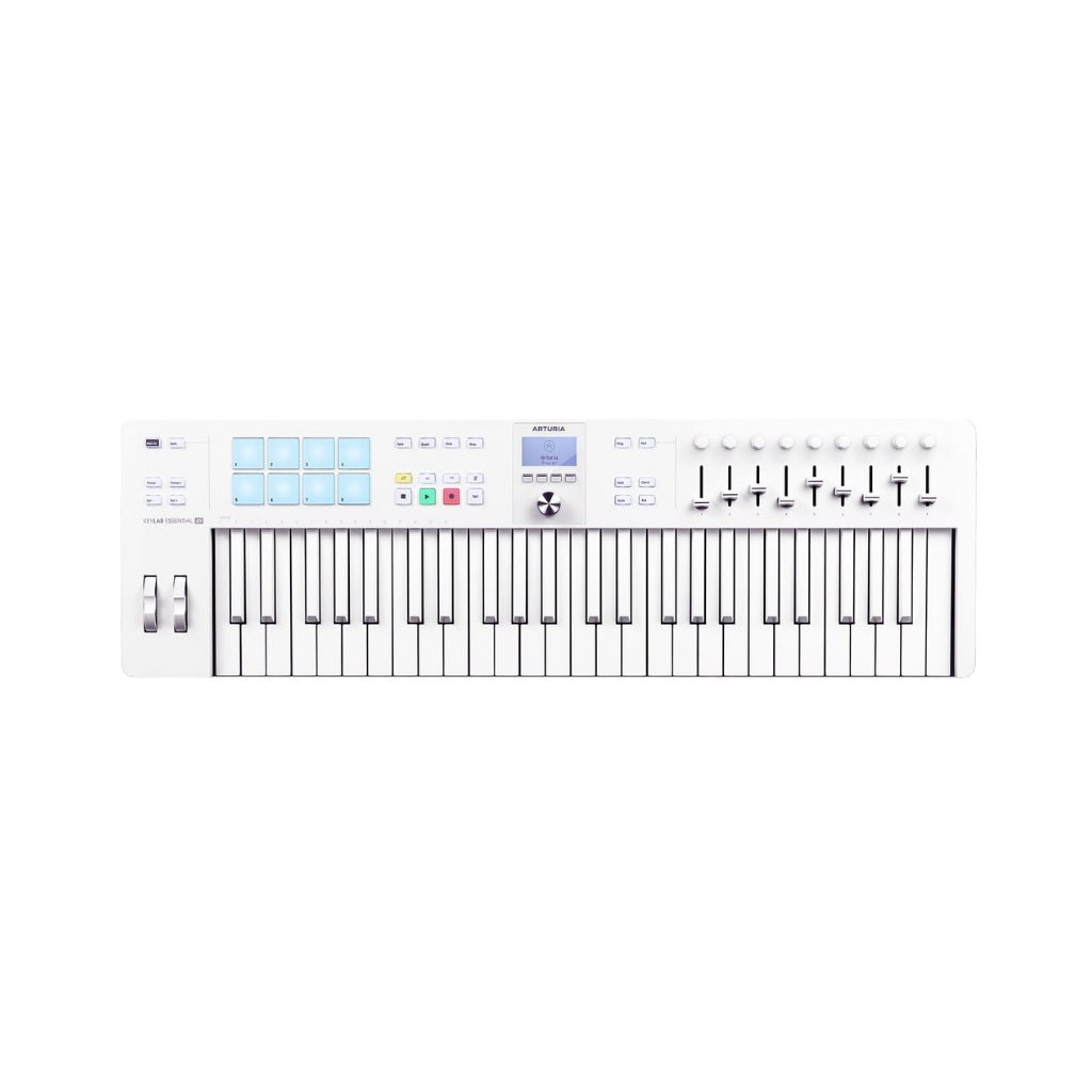 Arturia KeyLab Essential MK3 49-Key MIDI Controller - Alpine White MIDI Controllers Sky Music